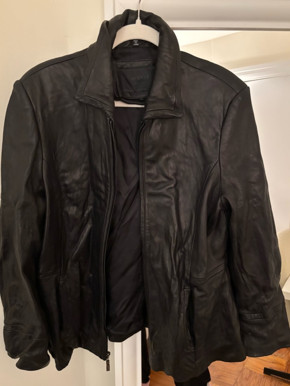 Avanti Black Genuine Leather Jacket